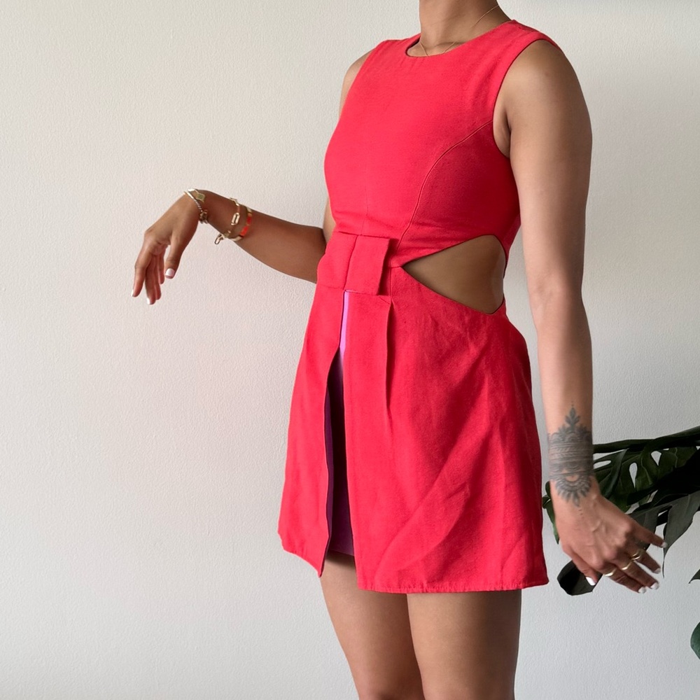 BCBG MaxAzria Orange/Coral Dress - Picture 4 of 11